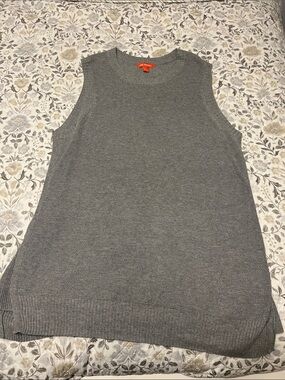 JOE FRESH Charcoal Gray Sleeveless Knit Tunic